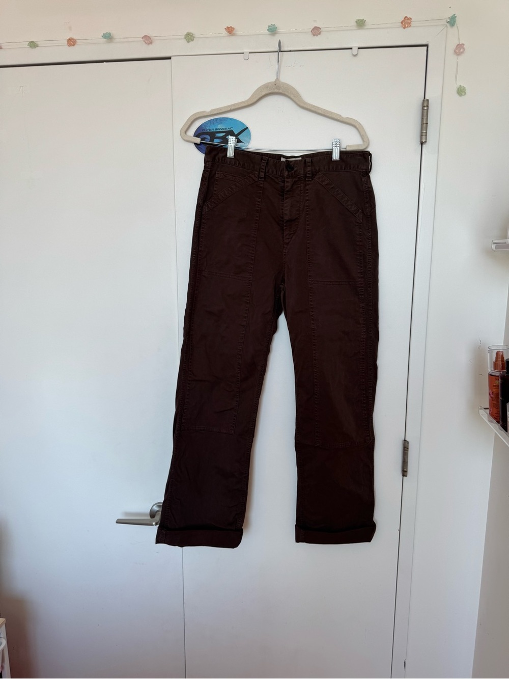 Nili Lotan Dark Brown Cargo Pants